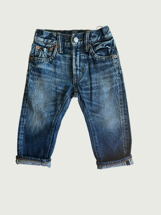 Vintage Denim Dungaree kids Classic selvedge indigo 5-pocket jean