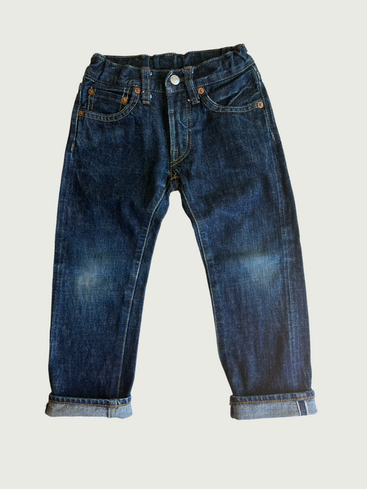 Vintage Denim Dungaree kids Classic selvedge indigo 5-pocket jean