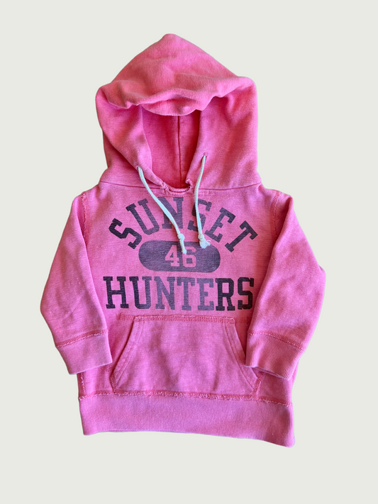 Vintage Denim Dungaree kids Sunset hunter hooded sweatshirt
