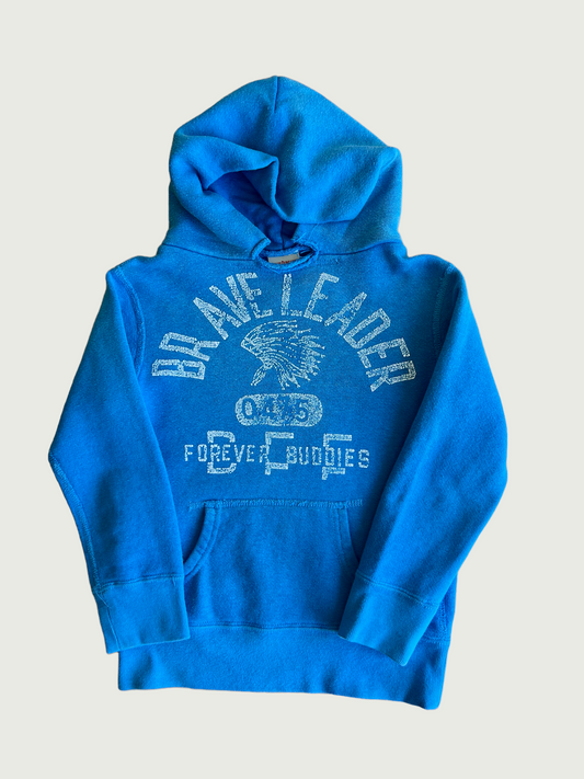 Vintage Denim Dungaree kids brave leader hooded sweatshirt