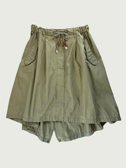 Vintage John Bull fishtail inspired cotton nylon flight skirt