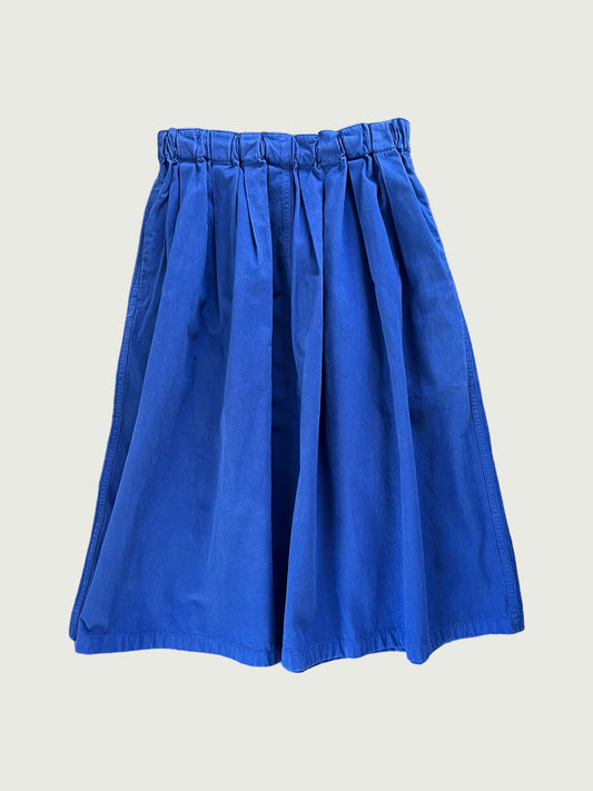 Vintage La Marine Francaise French blue pleated skirt