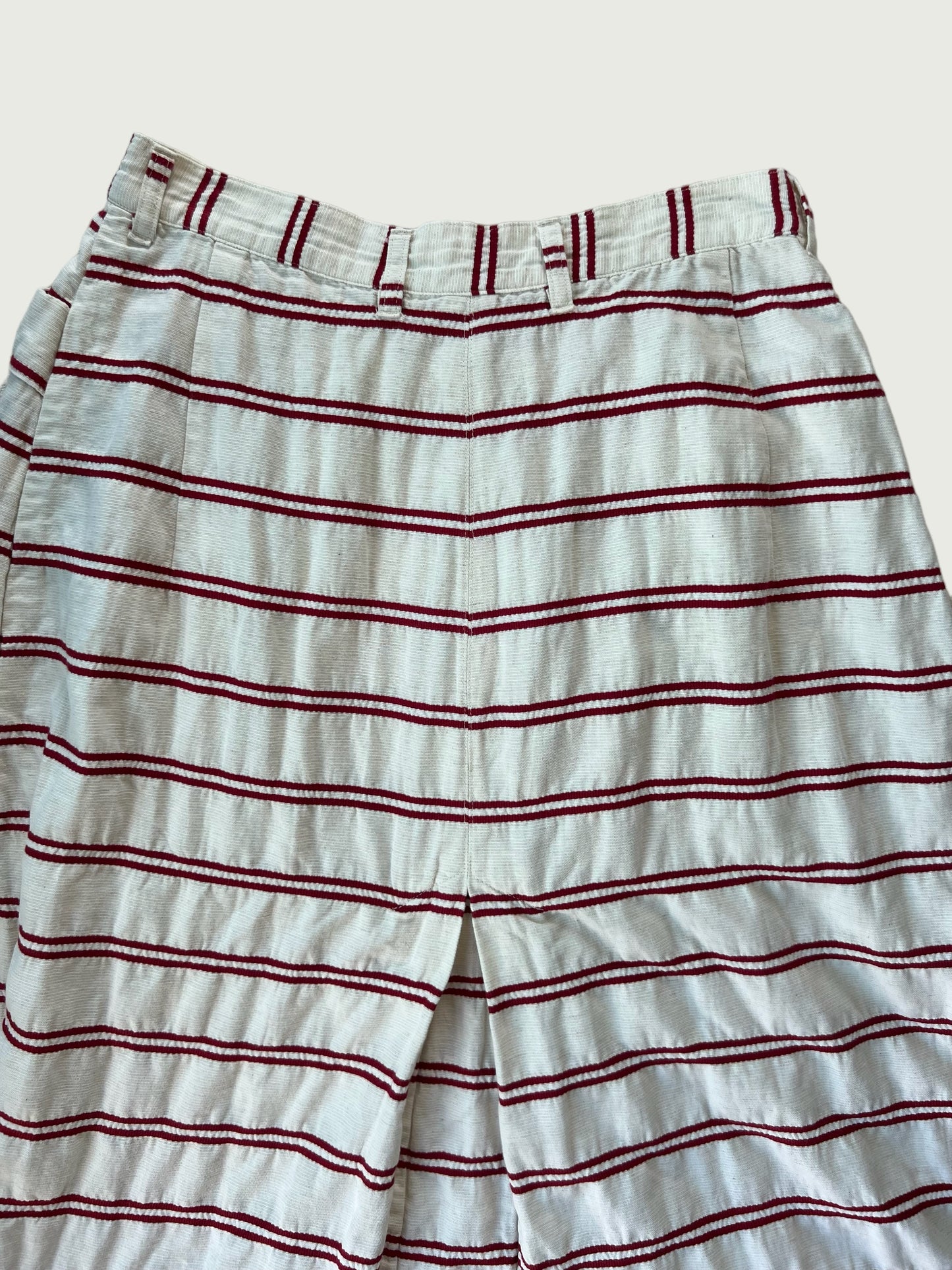 Vintage Beams Boy horizontal bar stripe button front skirt