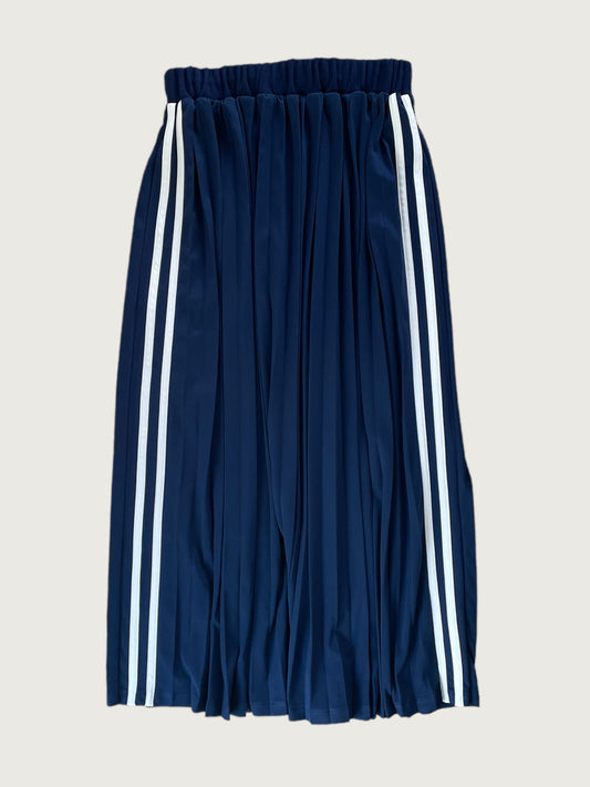 Ray Beams Double Side Stripe Pleated Skirt