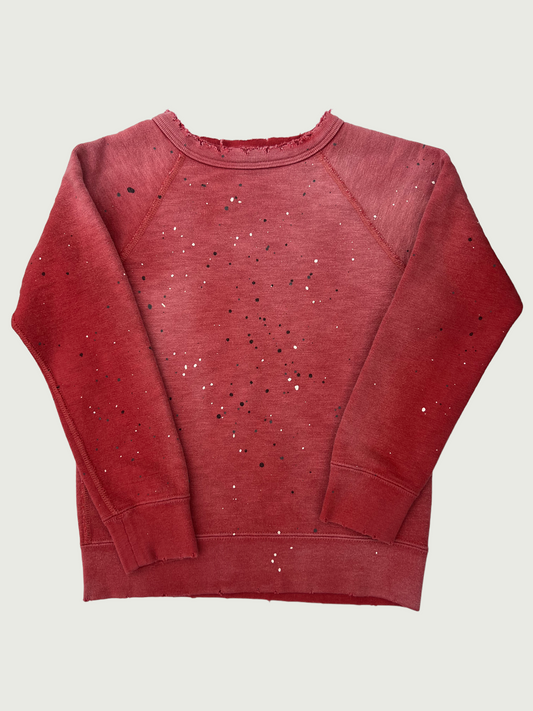 Vintage Denim Dungaree kids Splatter Paint Sweatshirt