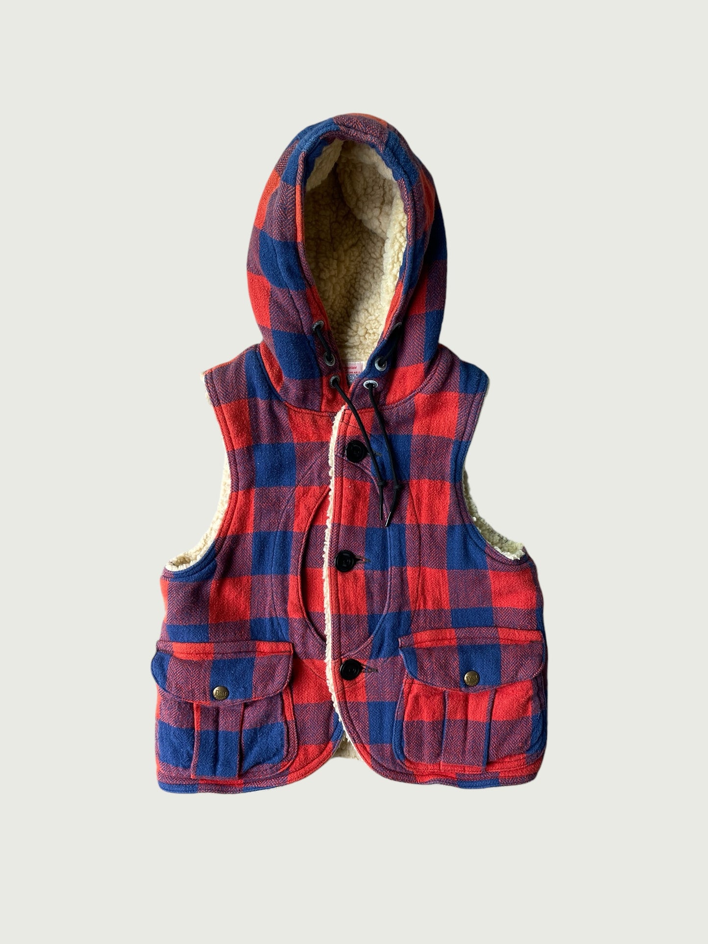 BUFFALO CHECK SHERPA VEST